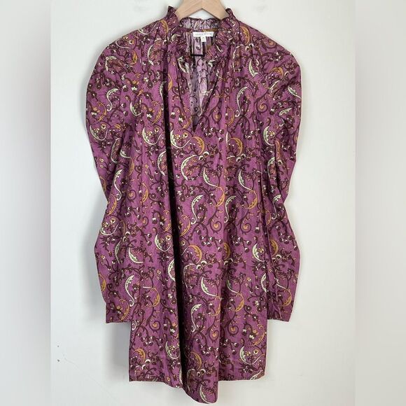 Tuckernuck Anna Cate Paisley Puff Sleeve Dress Tunic Size Medium - Picture 1 of 8
